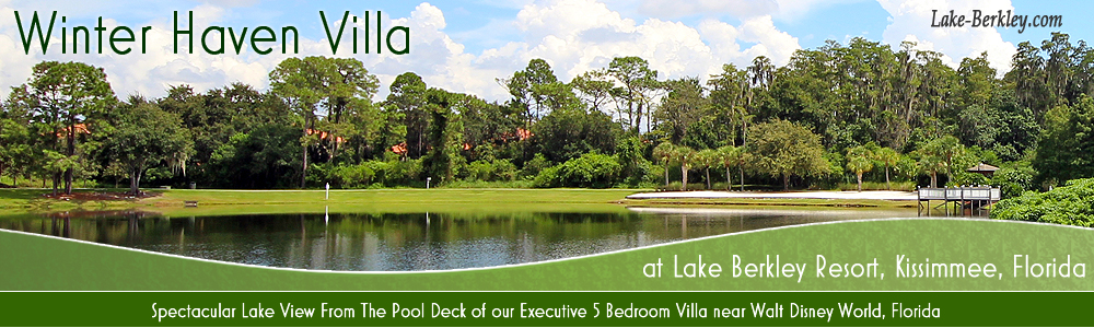 Winter Haven an Executive 5 Bedroom Villa with private pool and lake view  at Lake Berkley Resort Kissimmee Florida